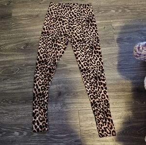 Animal print leggings.